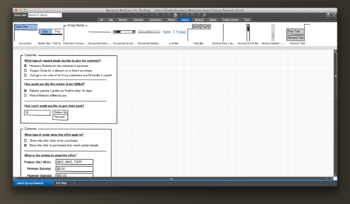 Balsamiq Screenshot